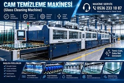 Cam Temizleme ve Yıkama Makinesi